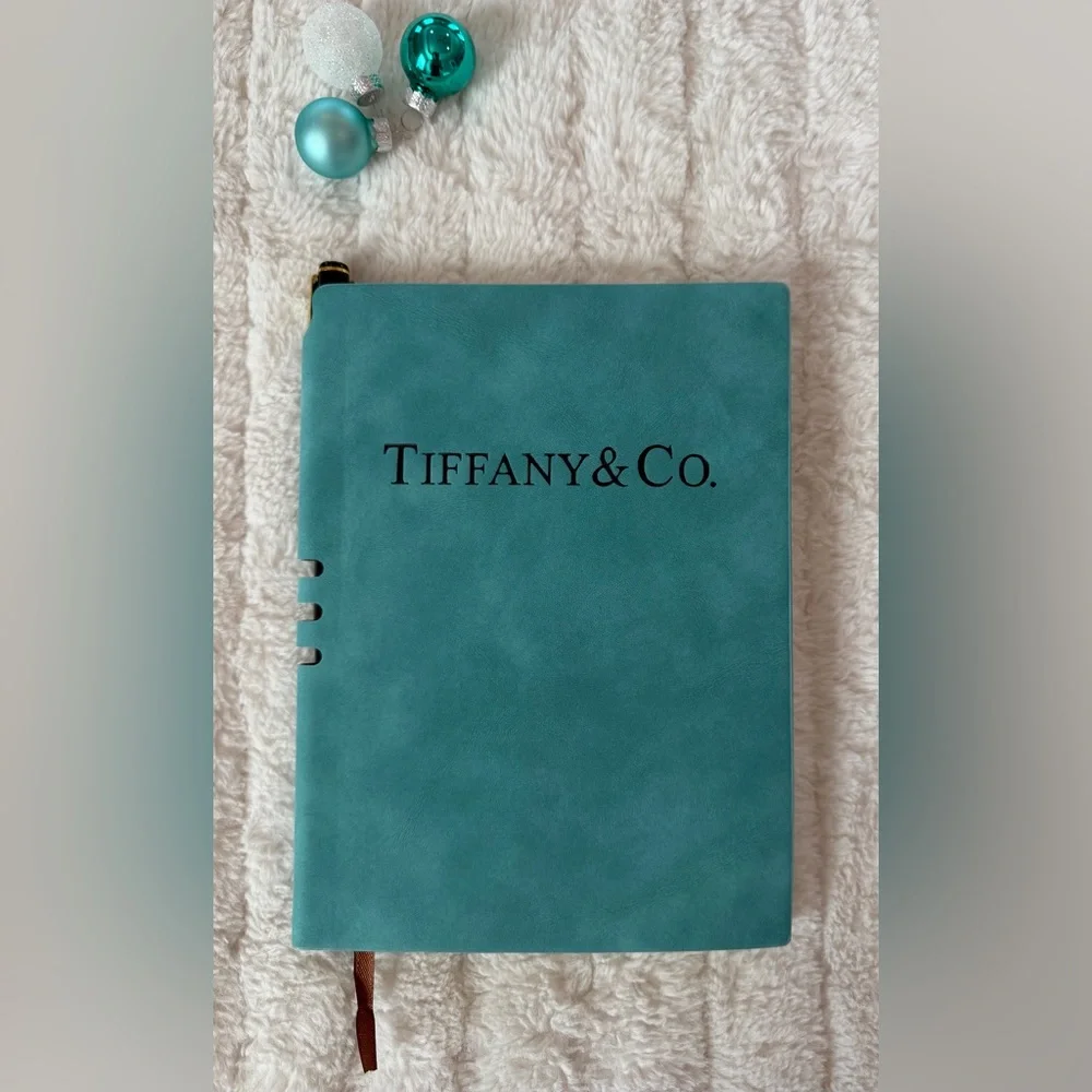 Tiffany & Co. Blue Suede Notebook & Pen Gift Set - Picture 9 of 9
